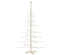 Arbre de Noël en bois pour décoration 150 cm bois massif de pin vidaXL