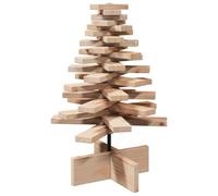 vidaXL Arbre de Noël en bois massif de pin pour décoration 60 cm