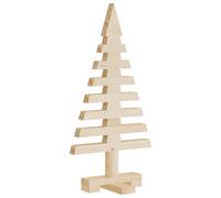 vidaXL Arbre de Noël en Bois pour décoration 60 cm Bois Massif de pin, Arbre de Noël, Sapin de Noël, Petit Arbre de Noël, décoration de Noël