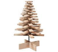 vidaXL Arbre de Noël en Bois pour décoration 80 cm Bois Massif de pin