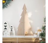 vidaXL Arbre de Noël en bois pour décoration 80 cm bois massif de pin