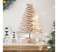 vidaXL Sapin de Noël en bois à décorer – 80 cm – Pin massif