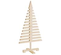 vidaXL Arbre de Noël en bois pour décoration 90 cm bois massif de pin