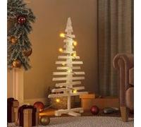 vidaXL Arbre de Noël en Bois pour décoration 90 cm Bois Massif de pin, Arbre de Noël, Sapin de Noël, Petit Arbre de Noël, décoration de Noël