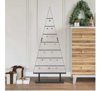 vidaXL Arbre de Noël en métal 125,5 cm avec support Noir Acier Salon