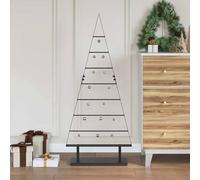vidaXL Arbre de Noël en métal avec support Noir 125 cm Acier