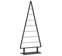 vidaXL Arbre de Noël en métal avec Support Noir 125 cm Acier, Salon, Arbre Métallique, Décor Minimaliste, Noël Moderne, Affichage Contemporain, Fête Élégante