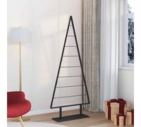 vidaXL Arbre de Noël en métal avec Support Noir 180 cm Acier, Salon, Arbre Métallique, Décor Minimaliste, Noël Moderne, Affichage Contemporain, Fête Élégante