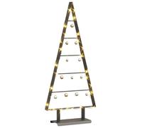 vidaXL Arbre de Noël en métal avec support 90 cm Noir Acier – Décor minimaliste