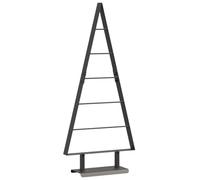 vidaXL Arbre de Noël en métal avec Support Noir 90 cm Acier, Salon, Arbre Métallique, Décor Minimaliste, Noël Moderne, Affichage Contemporain, Fête Élégante