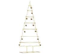 vidaXL Arbre de Noël métal 180 cm Doré, contemporain – Acier peint par poudre (42019155)