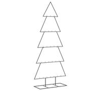vidaXL Arbre de Noël en métal pour décoration Noir 150 cm