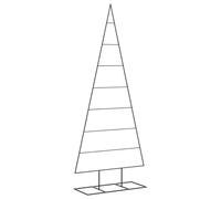 vidaXL Arbre de Noël en métal 150 cm noir – Support et décoration de sapin
