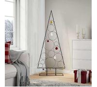 vidaXL Arbre de Noël en métal pour décoration noir 150 cm 4018957