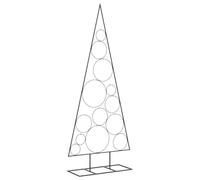 vidaXL Arbre de Noël en métal pour décoration noir 150 cm