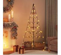 vidaXL Arbre de Noël en métal pour décoration noir 180 cm 359602