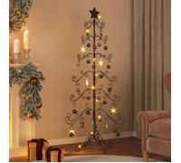 vidaXL Arbre de Noël en métal pour décoration noir 180 cm 359608