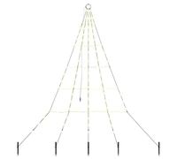 vidaXL Arbre de Noël LED avec 112 LED Blanc Chaud 182 cm Métal, Décor Moderne pour Salon, Cadre métallique Costaud, Arbre LED avec lumières USB, Ambiance Festive extérieure