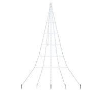 vidaXL Arbre de Noël LED avec 168 LED Blanc Froid 306 cm Métal, Décor Moderne pour Salon, Cadre métallique Costaud, Arbre LED avec lumières USB, Ambiance Festive extérieure