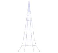 vidaXL Arbre de Noël LED avec 276 LED Bleu 511 cm Métal, Décor Moderne pour Salon, Cadre métallique Costaud, Arbre LED avec lumières USB, Ambiance Festive extérieure