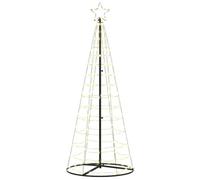 vidaXL Arbre de Noël LED avec 390 LED Blanc Chaud 250 cm Fer, Salon, Affichage LED de Noël Moderne, Arbre Lumineux, déco de Saison, guirlandes festives intérieures