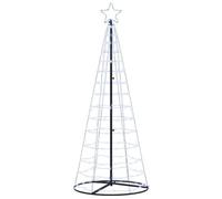 vidaXL Arbre de Noël LED avec 390 LED Blanc Froid 250 cm Fer, Salon, Affichage LED de Noël Moderne, Arbre Lumineux, déco de Saison, guirlandes festives intérieures