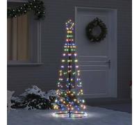 Vidaxl Arbre De Noël Led Avec 390 Led Multicolore 250 Cm Fer