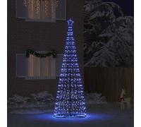 Vidaxl Arbre De Noël Led Avec 800 Led Avec Support Bleu 400 Cm Fer