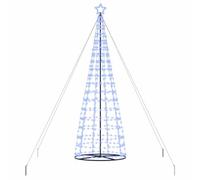 vidaXL Arbre de Noël LED avec 800 LED avec Support Bleu 400 cm Fer, Salon, Affichage LED de Noël Moderne, Arbre Lumineux, déco de Saison, guirlandes festives intérieures