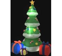 vidaXL Arbre de Noël LED Décoration de Noël Intérieur Extérieur 240 cm