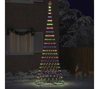 Vidaxl Arbre De Noël Led Multicolore 138,5 X 138,5 X 399 Cm Métal