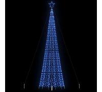 vidaXL Arbre de Noël lumineux avec pointes 1534 LED bleu 500 cm