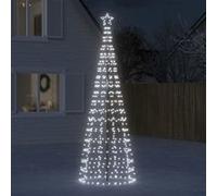 vidaXL Arbre de Noël lumineux avec pointes 570 LED blanc froid 300 cm