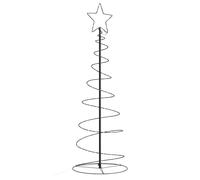vidaXL Arbre de Noël lumineux conique 100 LED blanc chaud 150 cm