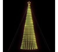 vidaXL Arbre de Noël lumineux conique 1028 LED blanc chaud 403 cm