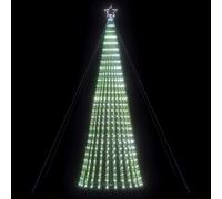 vidaXL Arbre de Noël lumineux conique 1028 LED blanc froid 403 cm