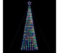 vidaXL Arbre de Noël lumineux conique 1028 LED colorées 403 cm