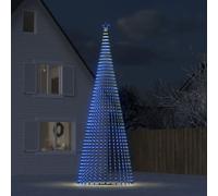 vidaXL Arbre de Noël lumineux conique 1544 LED bleu 500 cm