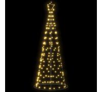vidaXL Sapin de Noël à LED 200 LED Blanc Chaud 182 cm, lumière de Noël, lumière de Noël LED, lumière de Noël extérieure, lumière de Jardin de Noël