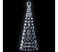 vidaXL Arbre de Noël lumineux conique 200 LED blanc froid 182 cm