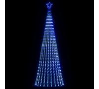 vidaXL Arbre de Noël lumineux conique 475 LED bleu 247 cm