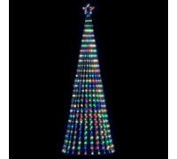 vidaXL Arbre de Noël lumineux conique 475 LED colorées 247 cm