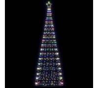 vidaXL Arbre de Noël lumineux conique 550 LED colorées 304 cm