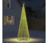 vidaXL Arbre de Noël lumineux conique 688 LED blanc chaud 300 cm