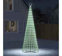 vidaXL Arbre de Noël lumineux conique 688 LED blanc froid 300 cm