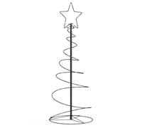 vidaXL Arbre de Noël lumineux conique 80 LED blanc chaud 120 cm