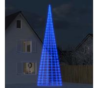 vidaXL Arbre de Noël lumineux sur mât de drapeau 3000 LED bleu 800 cm