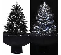 vidaXL Arbre de Noël Neigeux avec Base de Parapluie Décoration de Noël Sapin Artificiel Salon Salle de Séjour Maison 289931
