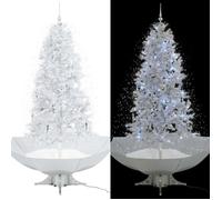 vidaXL Arbre de Noël Neigeux avec Base de Parapluie Sapin de Noël Artificiel Arbre Décoration de Noël Salon Salle de Séjour 284338