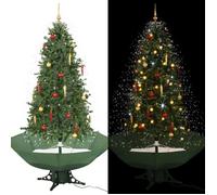 vidaXL Arbre de Noël Neigeux avec Base de Parapluie Sapin de Noël Artificiel Arbre Décoration de Noël Salon Salle de Séjour 284337